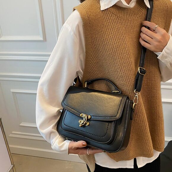 9965 Vintage Crossbody Bags , Small Leather Purse Messenger Bag, Retro